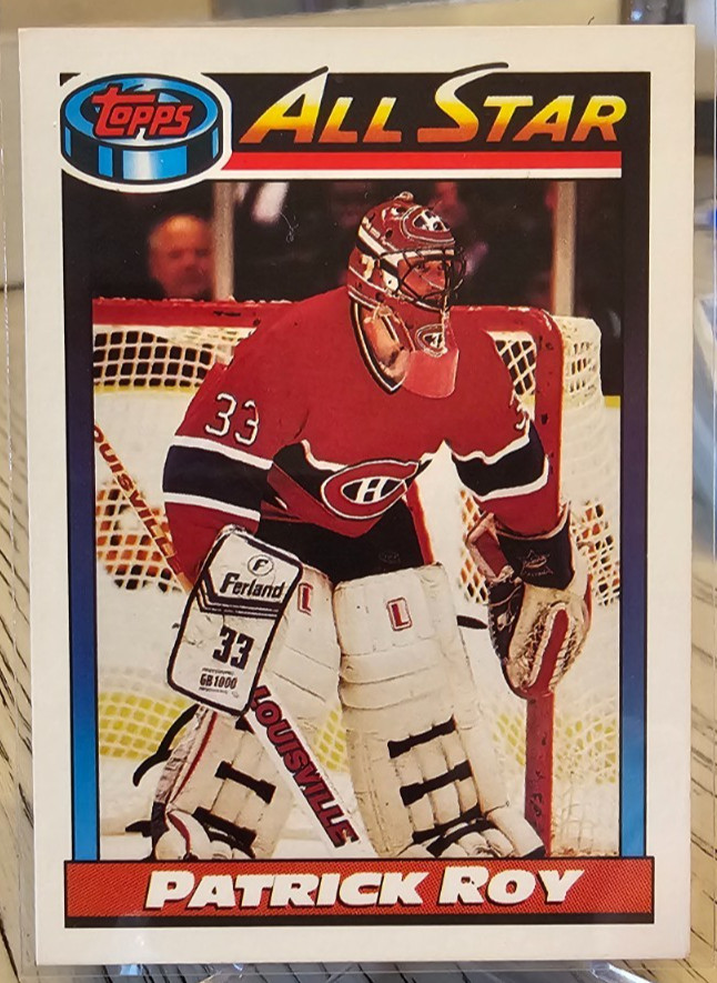 1991-92 Topps Patrick Roy #270 Montreal Canadiens