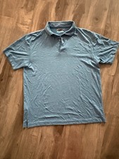 PGA TOUR Men's s Golf Polo Shirt Blue Short Sleeve Preppy Size Small