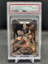 2024 Prizm Monopoly WNBA Kate Martin Rookie RC  Light Blue Prizm #d /199 PSA 10