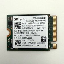 SK hynix BC511 512GB M.2 2230 NVMe PCIe Internal SSD for Laptop/PC