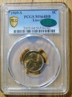 1909-S Lincoln Cent *PCGS MS 64 RB CAC*