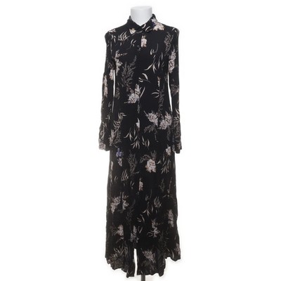 Mango, Maxikleid, Größe: S, Schwarz/Mehrfarbig, Blumen, Damen #NSR