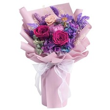 Flowers for Delivery,Preserved Flowers Bouquets,Purple Rose Bouquets That Las...