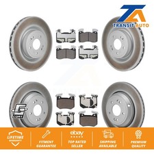 Front Rear Coated Disc Brake Rotor And Ceramic Pad Kit For 2022 Genesis G70 3.3L