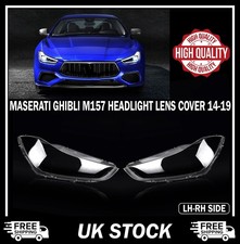 COPPIA FARO ANTERIORE SINISTRO DESTRO COPRIOBIETTIVO LAMPADA PER MASERATI GHIBLI M157 2014-19