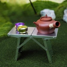 Tabouret d'extérieur léger et pliable en acier inoxydable pour