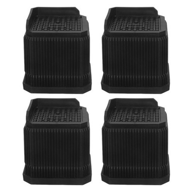 4 Pcs Stacking Furniture Risers Nonslip Pads Adjustable Feet Levelers