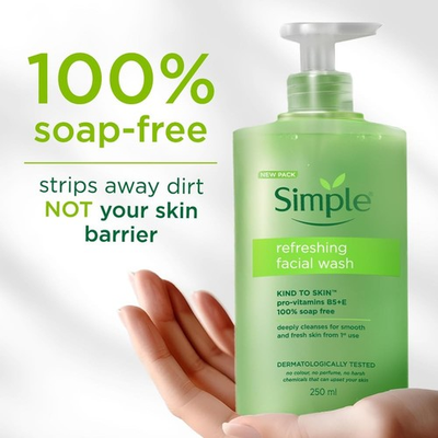 #ad #ad Simple Refreshing Cleanser 250ml Mild Face Wash for Men amp; Women $110.99
