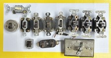 Antique Toggle Light Switches Electric Onoff - Lot Of 12