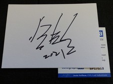 BONG JOON-HO signed autograph 4x6 autographed Index Card  ACOA  COA