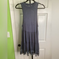 SALE - POL Open Back Navy Top/Mini Dress, size Small, NWOT