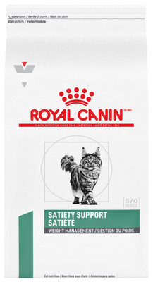 Royal Canin Satiety Support Weight Management Dry Cat Food, 12 oz/7.7 lb/17.6 lb
