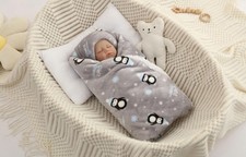Flannel Baby Blanket Reversible Super Soft Blankets for Boys Girls Infant New...