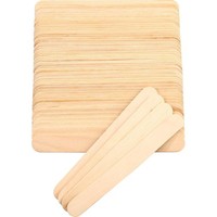 Holzspatel 100 StüCk HolzstäBchen Wachs Haarentfernung FüR Augenbrauen, Gesic...