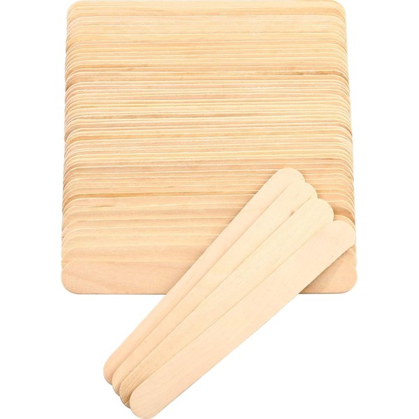 Holzspatel 100 StüCk HolzstäBchen Wachs Haarentfernung FüR Augenbrauen, Gesic...-image