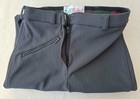 TuffRider Ribbed Breeches Knee Patch Size 26L Women's Grey Riding Pants — photo 4
