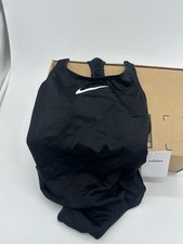 Nike Essential Girl's Racerback 1-Piece Swimsuit - Black NESSB711-001 Sz Medium