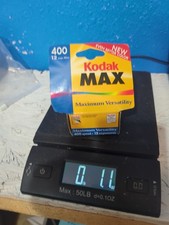 Kodak Max 400 Speed 12 exp. Film Color, New/Sealed. Made in USA, EXP 2001