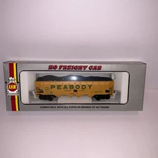 AHM HO Scale Freight Rolling Stock Peabody Short Line Hopper Coal Car
