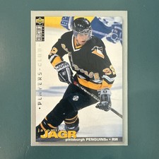 1995-96 Upper Deck Collector's Choice - NM Jaromir Jagr #127 Player's Club - PIT