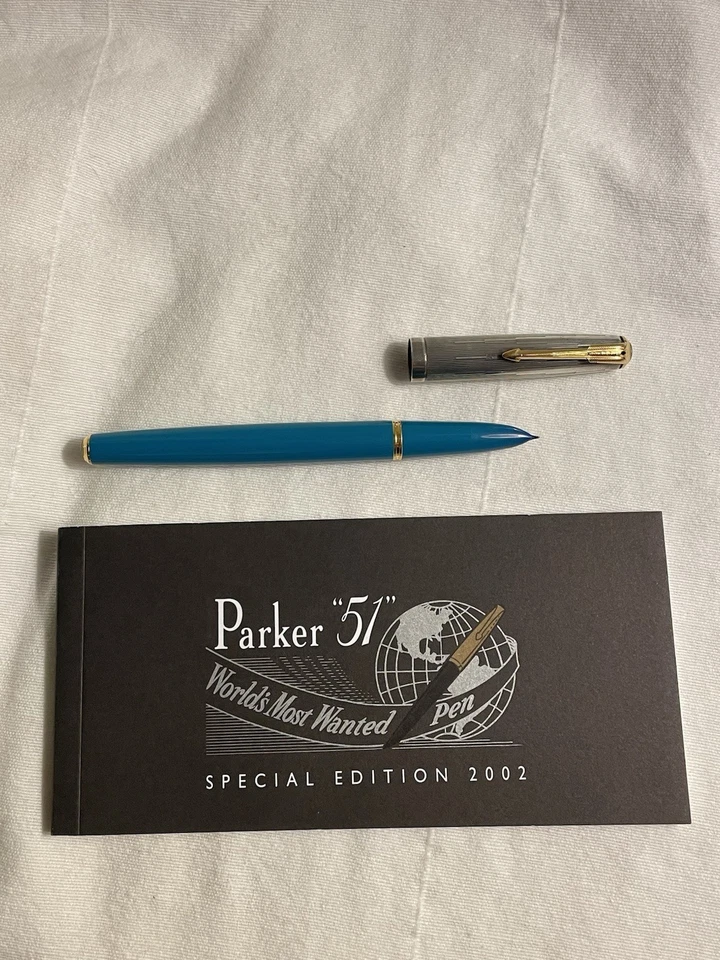 Pluma Estilográfica Parker Edición Limitada 2002 Modelo 51 Empire State con Caja USADA Foto 3 de 4