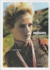 vintage MISSONI 1-Page PRINT AD Fall 1996 CAROLYN MURPHY Mario Testino