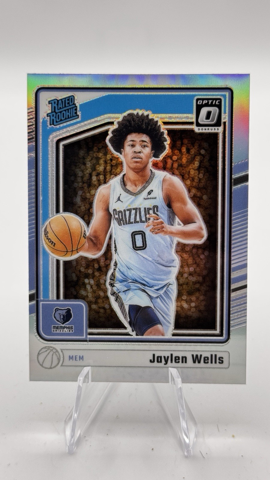 2024-25 Panini Donruss Optic - Rated Rookie Jaylen Wells #252 Holo Prizm (RC)
