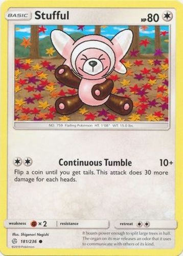 Stufful - 181/236 - Common (Mp) Cosmic Eclipse - Colorless Pokémon