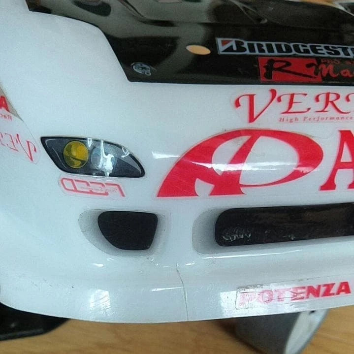 HPI RX-7 4WD scala 1/10 RC Drift Car raro modello da collezione - Immagine 4 di 4