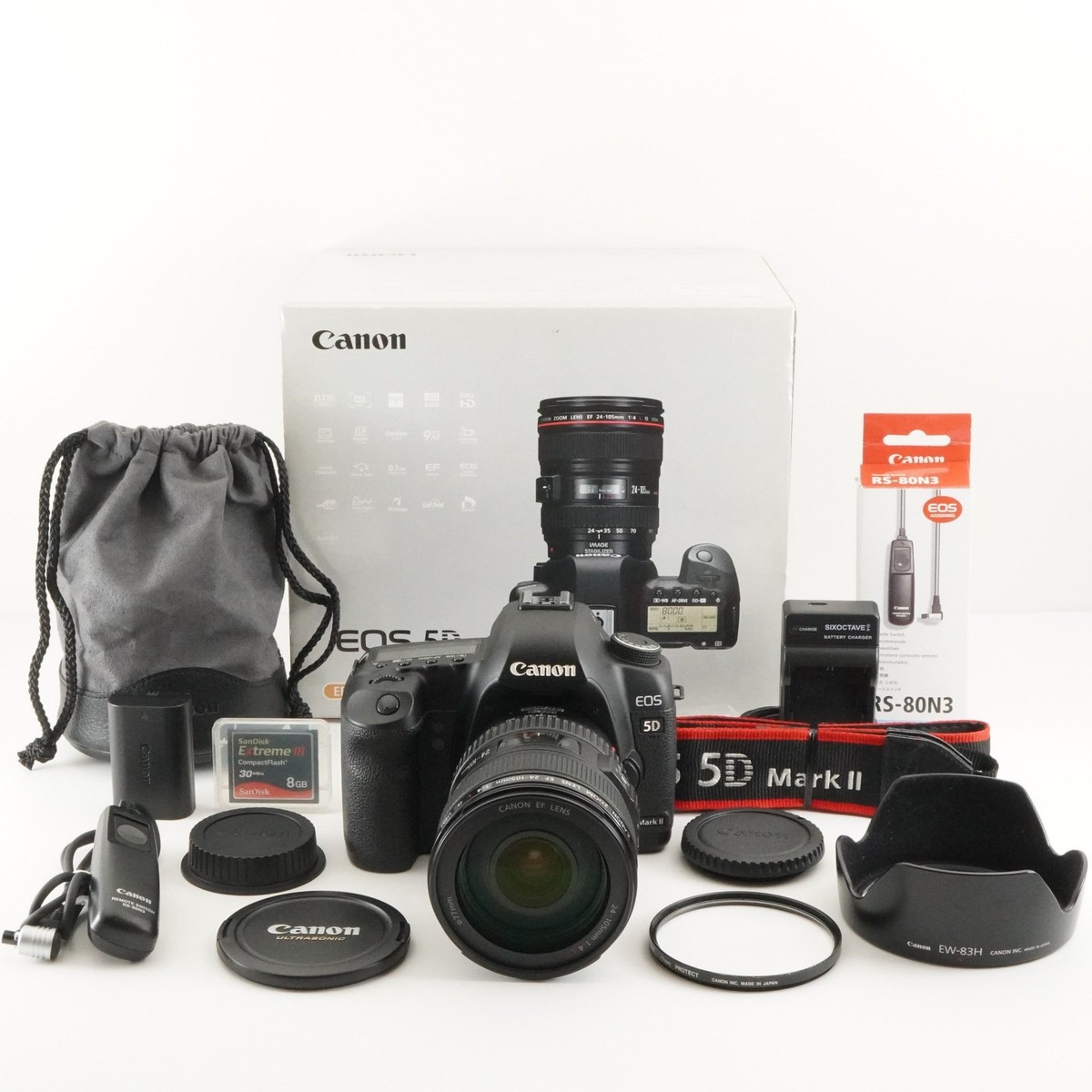 20,940 Shots] Canon EOS 5D Mark II +EF 24-105mm In Box+8GBCard