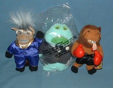 3 DIFFERENT INFAMOUS MEANIES PLUSH TOYS - 1990'S - USED