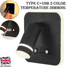 LED Wall Mounted Lamp Bed Spotlight Reading Light Bedside Light Sconce Backlight