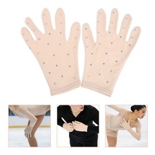  Rękawiczki łyżwiarskie ze strasem Figurka Gear dla dziewczynek Akcesoria