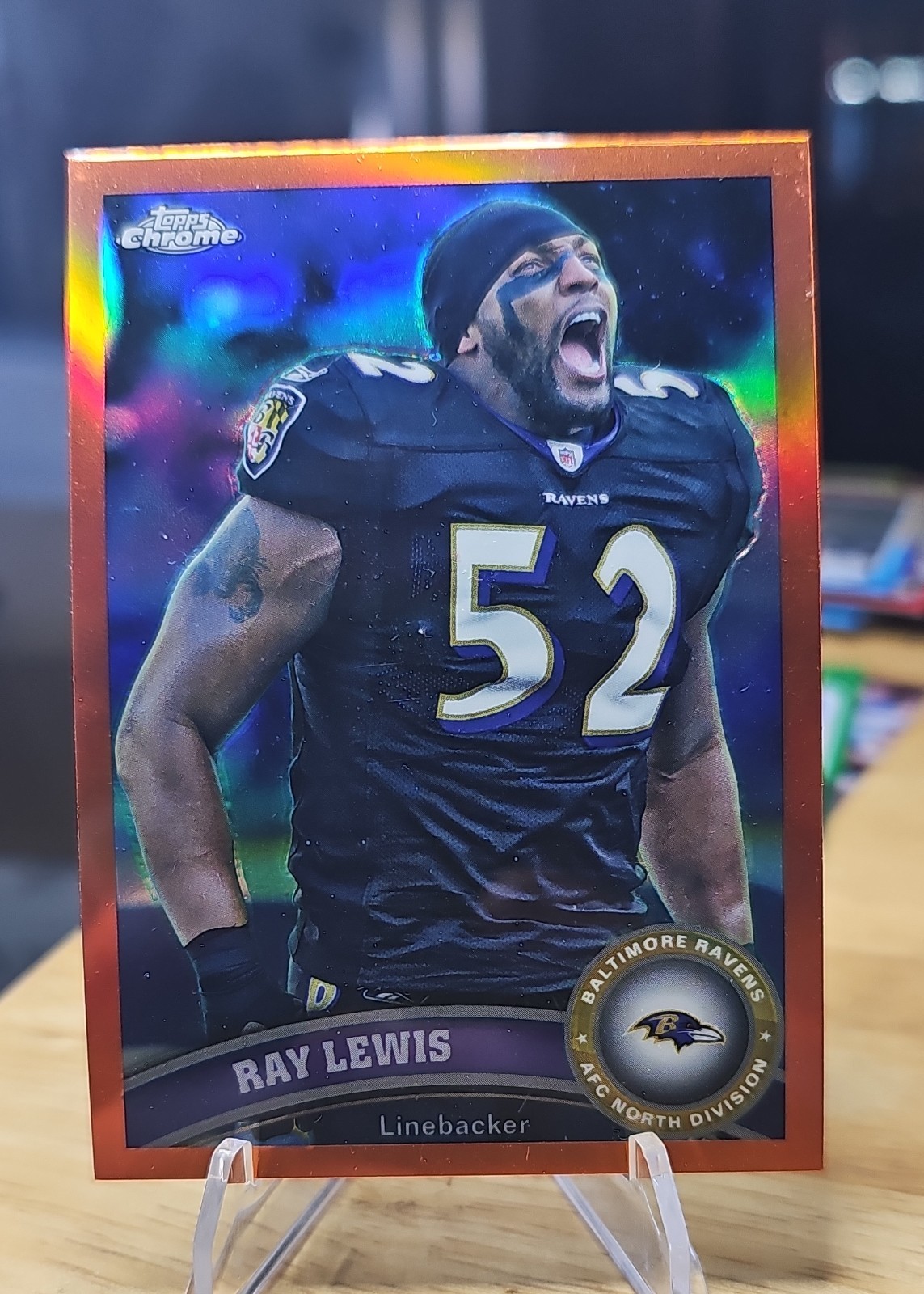 2011 Topps Chrome - Ray Lewis #2 Orange Refractor