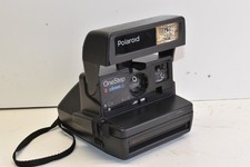 Polaroid One Step Close Up 600 Film Instant Camera Vintage Retro Black W/ Strap