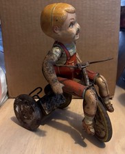 30  s Unique Art Kiddy Cyclist - Rusted And Rare