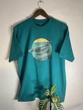 Vintage 90s Humpback Whale Endangered T Shirt Single Stitch Nature Graphic Men L