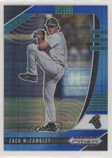 2020 Panini Prizm Draft Picks Blue & Carolina Hyper Zach McCambley #PDP75 5p5