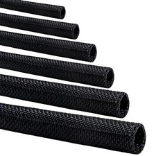 Split-Sleeve Wire Loom for High-Temperature Automotive Harness 3/8", Black