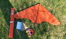 Tech Kites NTK 4.5 Foot Red Delta Stunt Kite Unused Austin TX Trick Kite