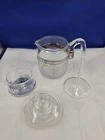 Vtg Pyrex Flameware 7754-B Glass Percolator Coffee Pot 2-4 Cup USA Teapot Used