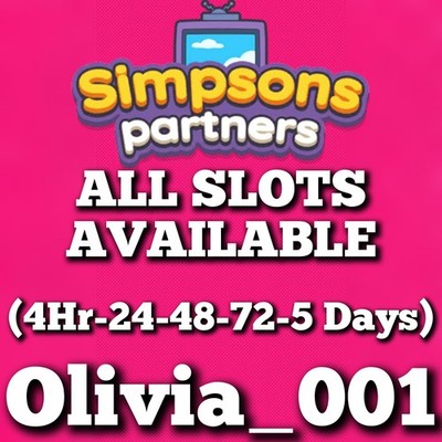 Mono_Poly_Go Simpsons PARTNERS EVENT :- All Type Of Slots :- Guaranteed