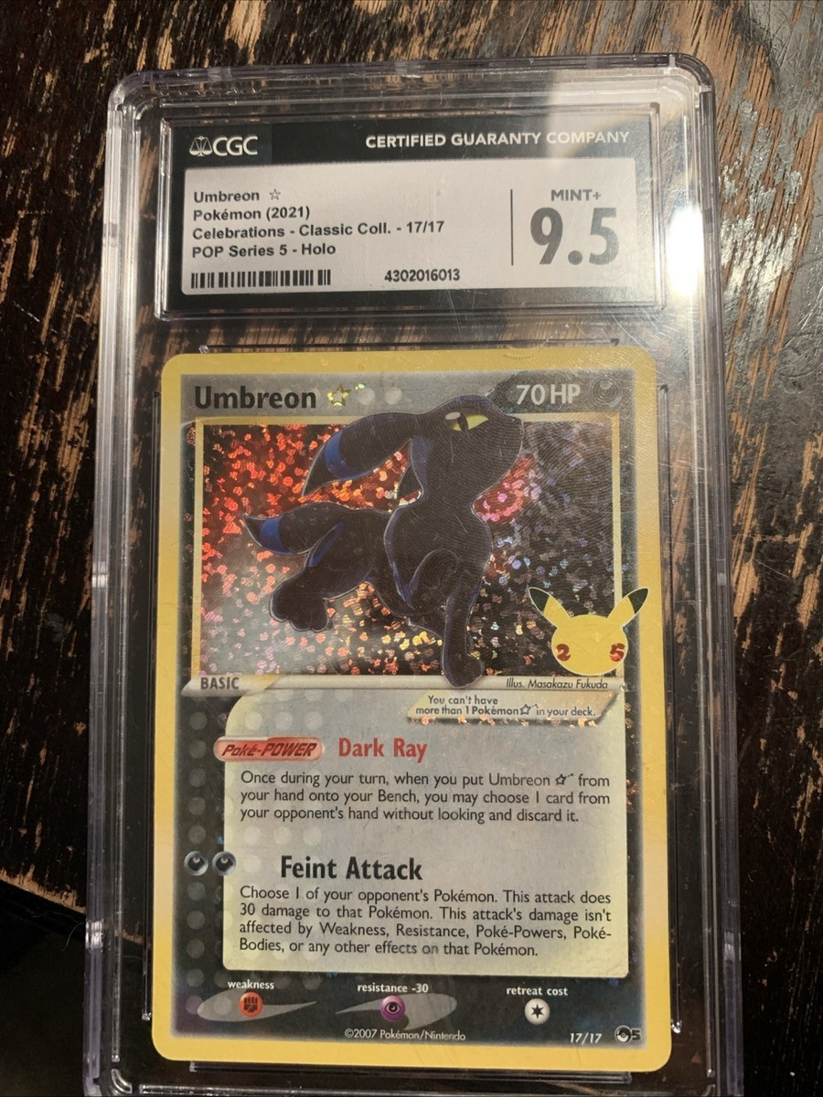 Pokémon 2021 Celebrations Umbreon Gold Star CGC Mint 9.5 | eBay