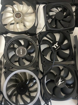 Anzeige 6x Pc Lüfter RGB und Normale PWM