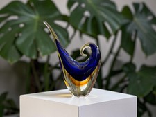 Selten! 4,5 kg 20. Jahrhundert Murano Freiform Untergetauchte Kunst Glas Skulptur 34 cm