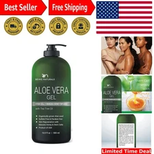 Versatile 500ml Aloe Vera Gel: Organic, Infused with Manuka & Ideal for All Skin
