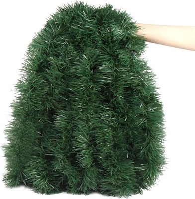 Christmas Tree Garland 33ft Artificial Greenery Vine Twist Soft DIY Decor Roll