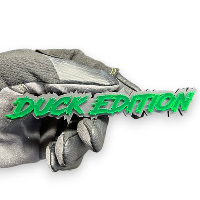 1X DUCK EDITION Custom 3D Car Emblem   Multicolor Acrylic Car Fender Badge Decal