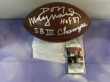 Don Maynard Signed NFL Football - Inscribed 