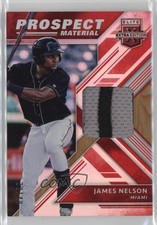 2018 Panini Elite Extra Edition Prospect Materials Red 22/49 James Nelson 0s3